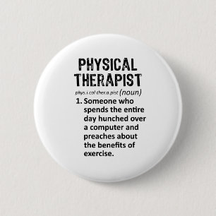 Fysieke Therapietdefinitie Ronde Button 5,7 Cm