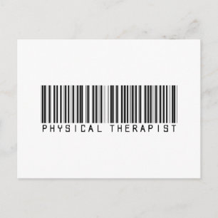 Fysieke Therapist Bar-code Briefkaart