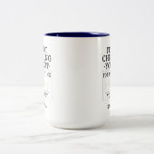 Fysieke Therapist controleert u niet op uw tas Tweekleurige Koffiemok (Center)