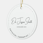 Fysieke Therapist DPT Afstuderen Kerstmis Keramisch Ornament (Links)