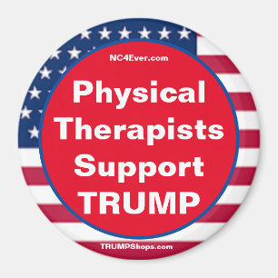 Fysieke Therapisten ondersteunen TRUMP Patriotic m Magneet