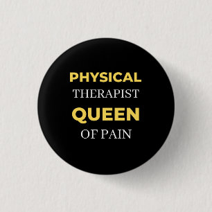 Fysieke therapistische koningin van pijn ronde button 3,2 cm