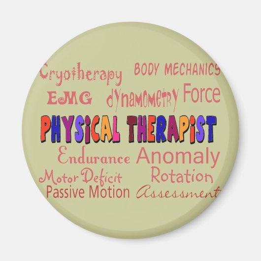 Fysieke Therapistische Terminologie - cadeaus Magneet (Voorkant)
