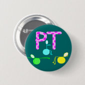 Fysieke therpist-cadeaus met unieke grafische kaar ronde button 5,7 cm (Voorkant /achterkant)