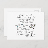 Fysieke Wiskunde Formule Leerleraar Moleculen Briefkaart (Voorkant / Achterkant)