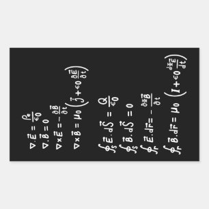 Fysieke Wiskunde Formule Studenten Leerleraar Uitn Rechthoekige Sticker