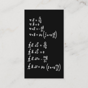 Fysieke Wiskunde Formule Studenten Leerleraar Uitn Visitekaartje