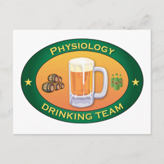 Fysiologie Drink Team Briefkaart