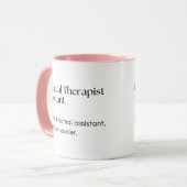 Fysiotherapeut Assistent Grappige Definitie Mok (Voorkant links)