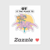 Fysiotherapeut, Beroepstherapie, Bijenliefhebber Sticker (Vel)