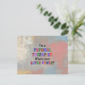 Fysiotherapeut Briefkaart (Staand voorkant)