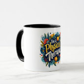 Fysiotherapeut Floral Quote Art Mok (Voorkant links)