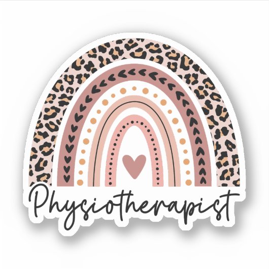 Fysiotherapeut Fysiotherapeut Therapie PT Gift Sticker (Voorkant)