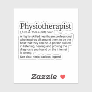 Fysiotherapeut Fysiotherapeut Therapie PT Gift Sticker