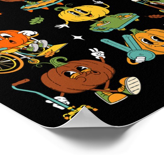 Fysiotherapeut Pompoen Herfst Thanksgiving Poster (Hoek)