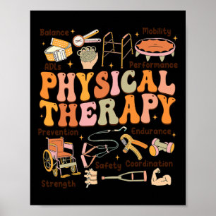 Fysiotherapeut PT PTA Herfst Thanksgiving Fysiek Poster