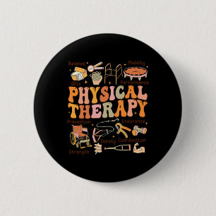Fysiotherapeut PT PTA Herfst Thanksgiving Fysiek Ronde Button 5,7 Cm