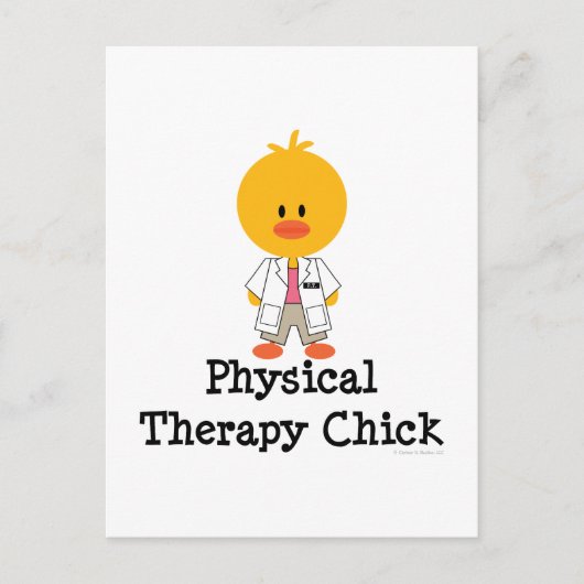 Fysiotherapie Chick Briefkaart (Voorkant)