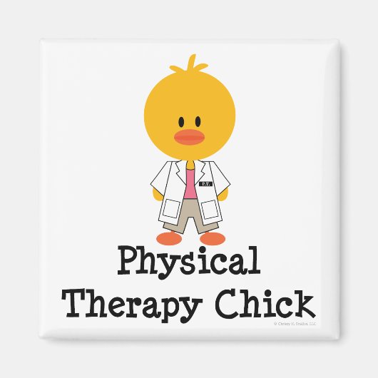Fysiotherapie Chick Magnet Magneet (Voorkant)