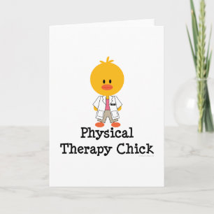Fysiotherapie Chick Wenskaart Kaart