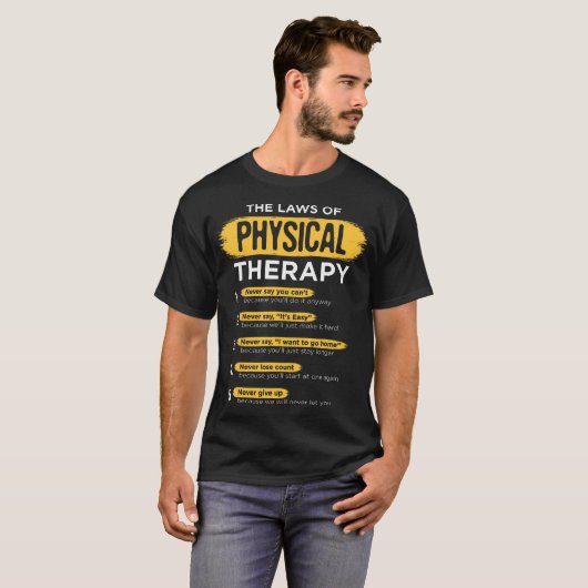 Fysiotherapie Geschenk Therapeut Maand T-shirt (Voorkant volledig)