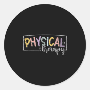 Fysiotherapie Grappige Fysiotherapeut Pt Therast Ronde Sticker