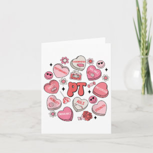 Fysiotherapie Groovy Valentijnsdag Hart Snoep Kaart