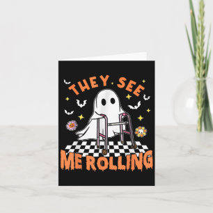 Fysiotherapie Halloween Ze zien me Rolling Spot Kaart