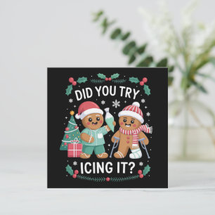 Fysiotherapie Heb je geprobeerd het te koelen Verp Feestdagenkaart