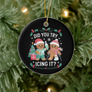 Fysiotherapie Heb je het geprobeerd met ijs Nurse Keramisch Ornament