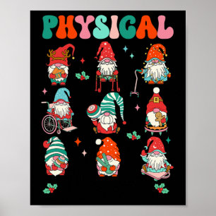 Fysiotherapie Kerst PT Therapeut Schattigee Gnoom Poster