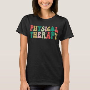 Fysiotherapie Kerstmis Fysiotherapeut PT T-shirt