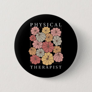 Fysiotherapie Pompoen Herfst PT Therapeut Thanksg Ronde Button 5,7 Cm