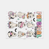 Fysiotherapie Pt Fysiotherapeut Halloween C Fleece Deken (Voorkant (Horizontaal))