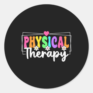 Fysiotherapie Terug naar school Fysiotherapeut Ronde Sticker