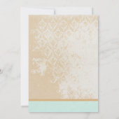 Fysische  Bird Cage Wedding Invitations Kaart (Achterkant)