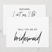 Fysische kalligrafie.. kaart (Voorkant / Achterkant)