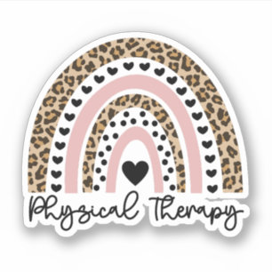 Fysische theetherapie, regenboog, fysieke therapis sticker