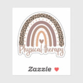 Fysische theetherapie, regenboog, fysieke therapis sticker (Vel)