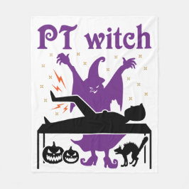 Fysische therapie Halloween PT heks Fleece Deken