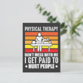 Fysische therapie PT fysio massage assistent Briefkaart (Staand voorkant)