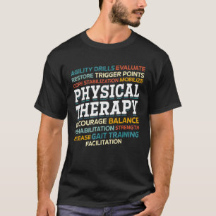 Fysische therapie Pta oefent fysieke therapie uit T-shirt
