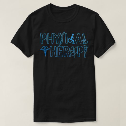 Fysische therapie Wetenschap Therapie Physiotherap T-shirt (Design voorkant)