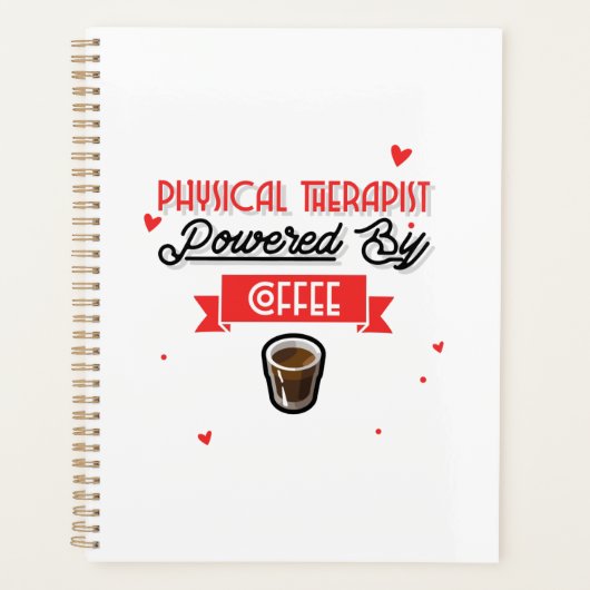 Fysische therapist aangedreven door koffie planner (Voorkant)