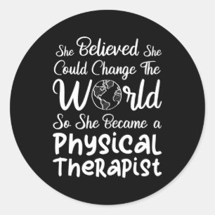 Fysische therapistische fysieke therapie ronde sticker