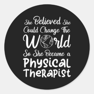 Fysische therapistische fysieke therapie ronde sticker
