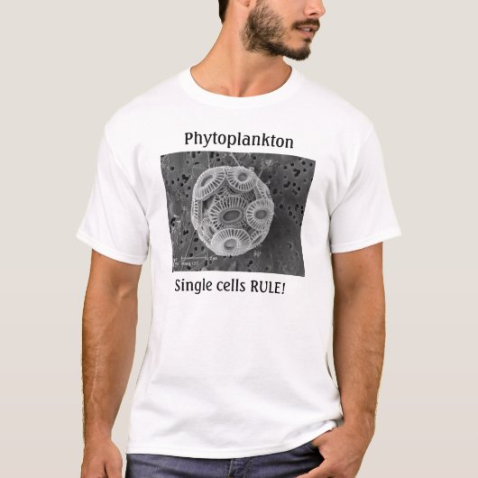 Fytoplankton, Single cells RULE! T-shirt (Voorkant)