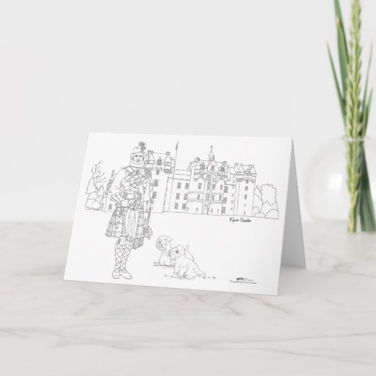 Fyvie Castle Scotland Kaart (Voorkant)