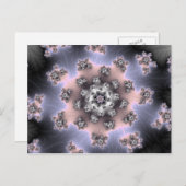 Fzoom - Carte postale vissée rose (Devant / Derrière)