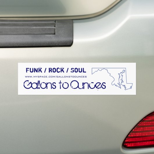 G2O witte Bumpersticker (Op auto)